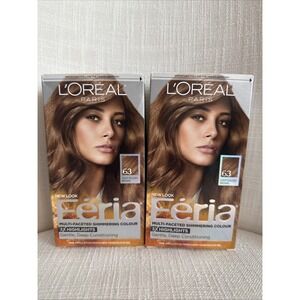 2‎ PACK: L'Oréal Feria Permanent Hair Color *#63 Sparkling Amber* - 0114 R7P1a